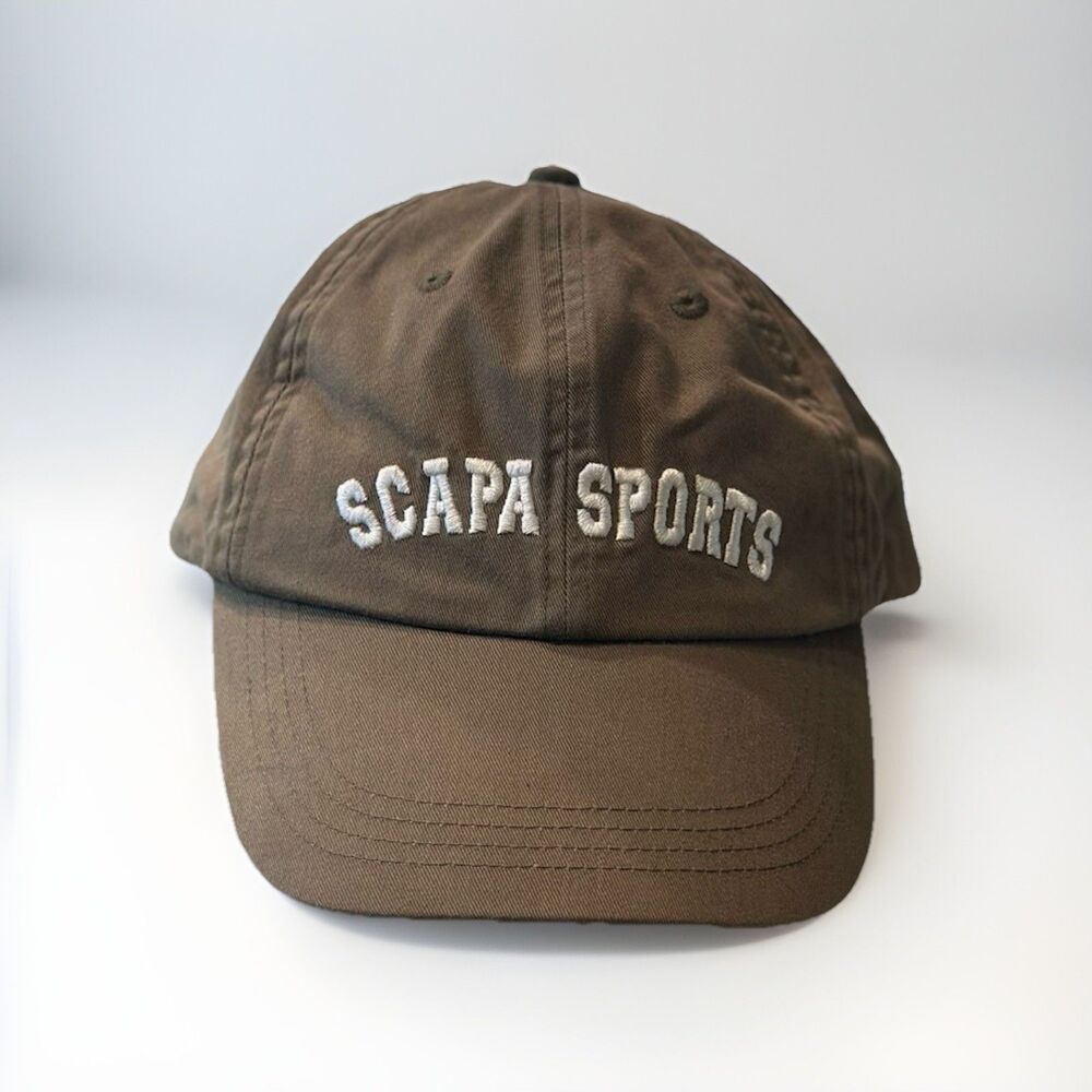Scapa Sports Cap Adjustable Strap-back Embroidered Logo Baseball Hat